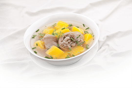 Canh giò heo đu đủ hườm