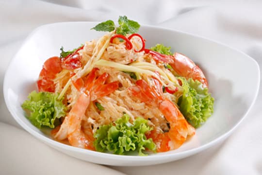 Salad tôm xốt kem