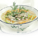 Canh hến nấu bầu