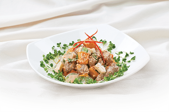 Salad khoai trộn thịt bò