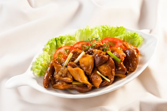 Bao tử kho xốt cay