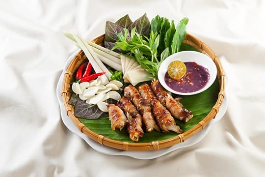 Ba rọi nướng riềng