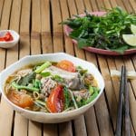 Canh bún sườn riêu cua