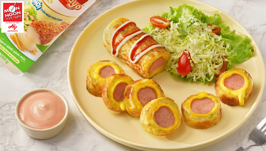 Hotdog bắp cải