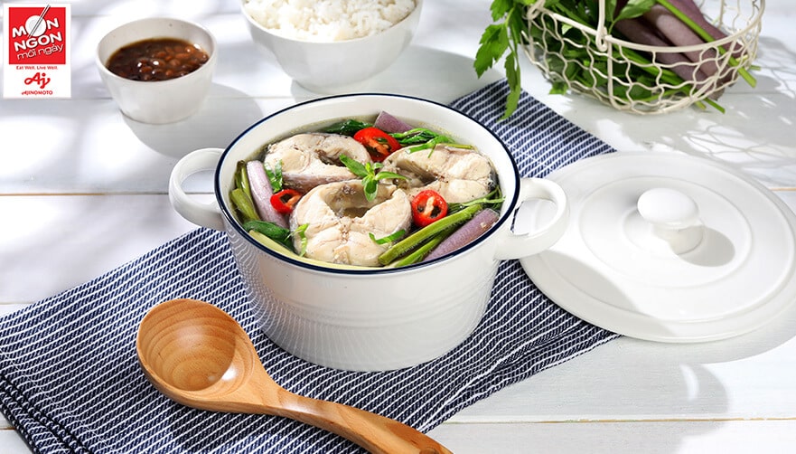 Canh chua cá lóc đậu tương